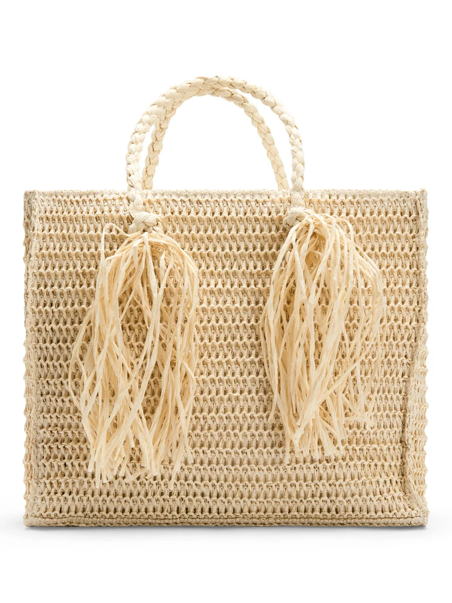 Rikke Straw Bag-beige