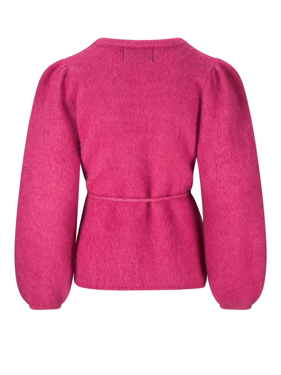 Fredrikke Chunky cardigan-rasperry