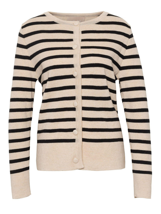 Sissy merino jacket-striped black