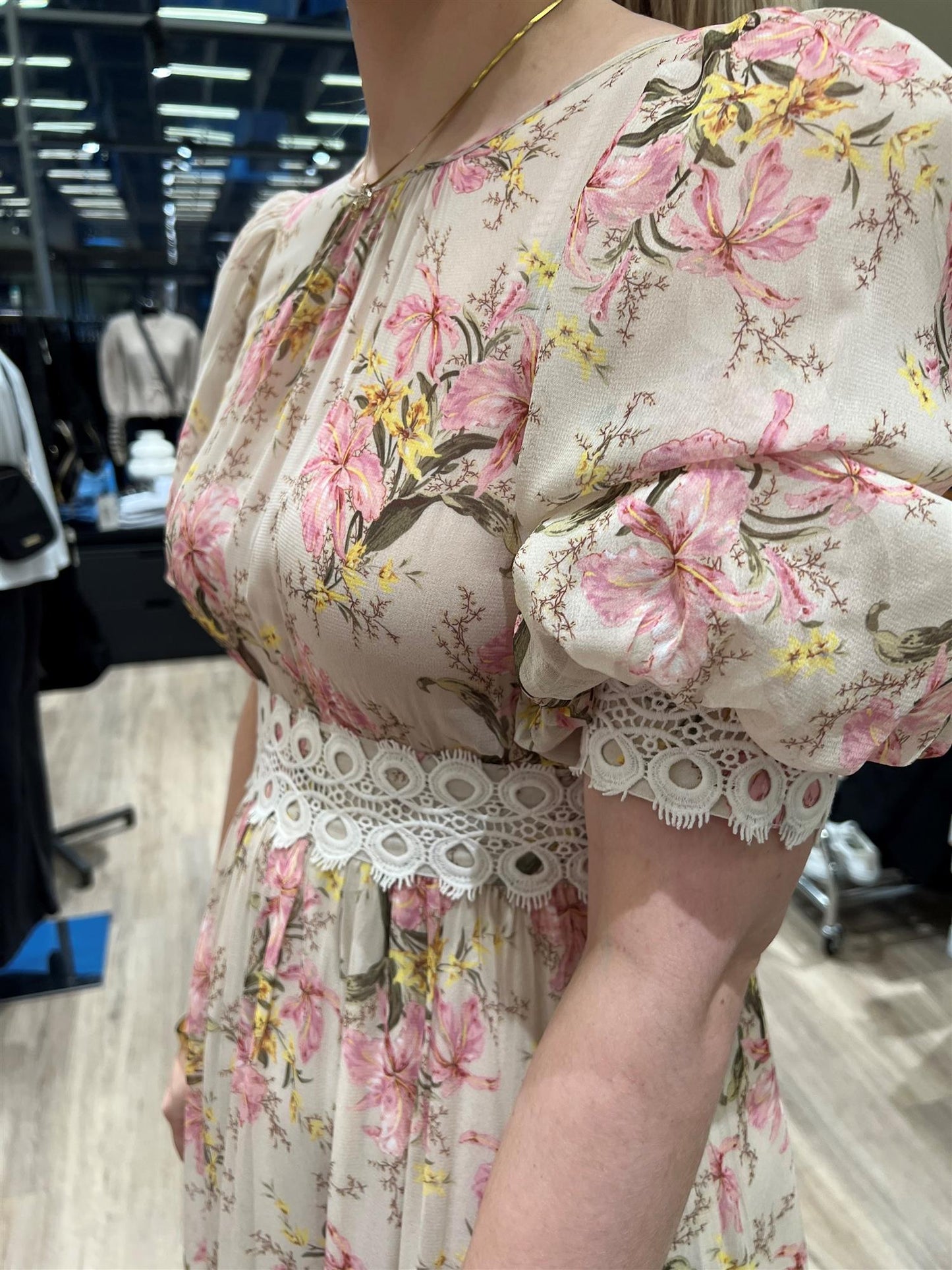 Georgette Lace Gown - vintage lilies