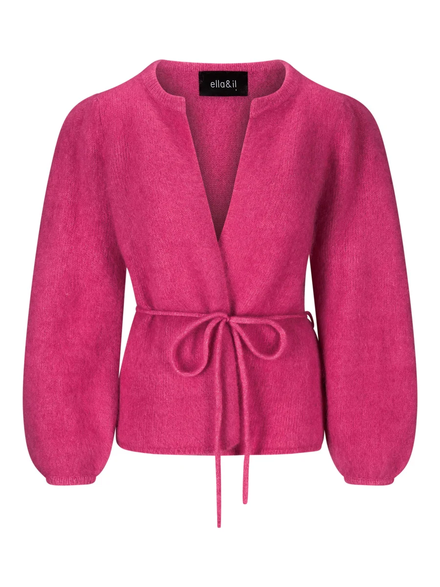 Fredrikke Chunky cardigan-rasperry