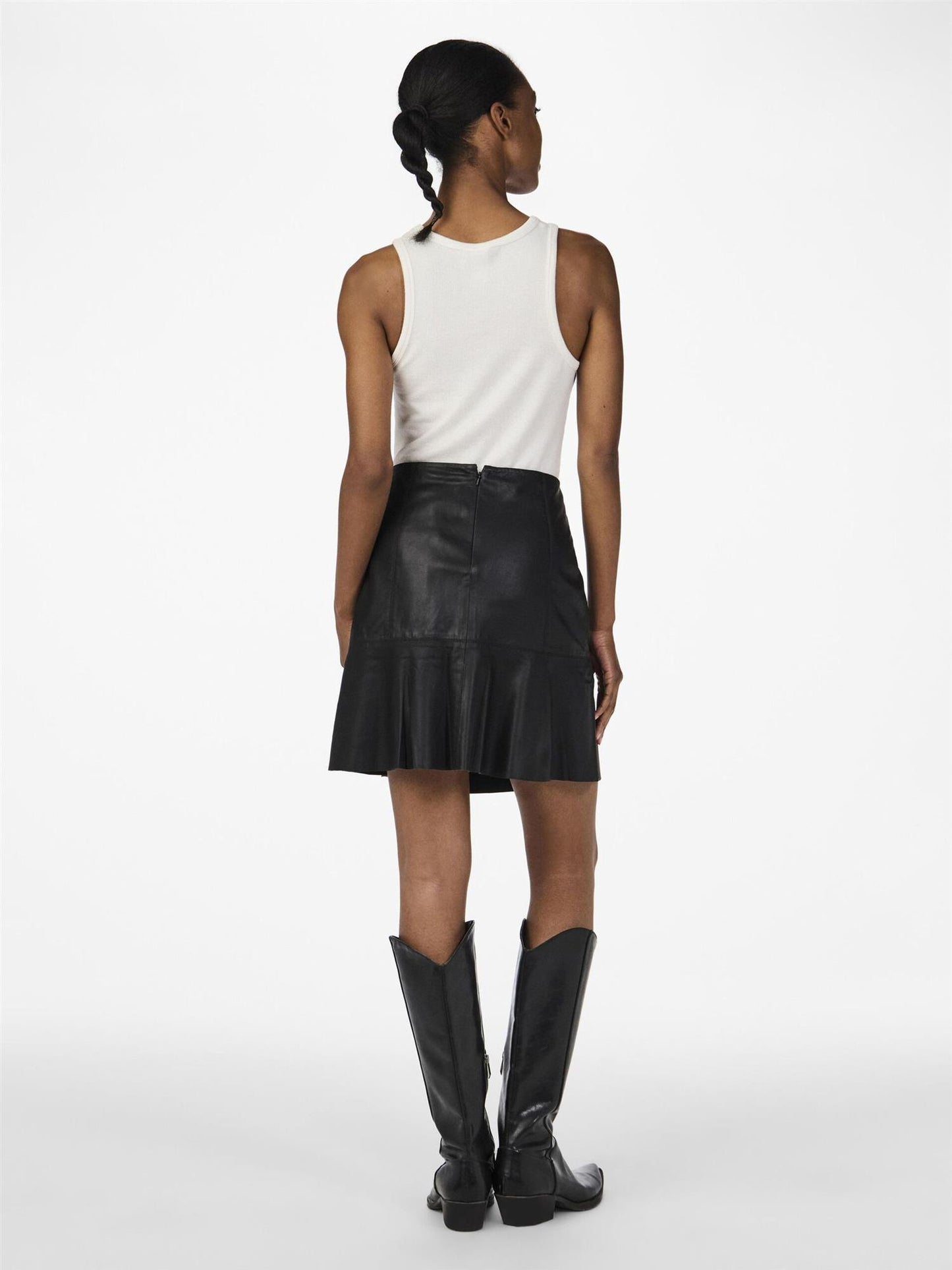 YasColly MW Naplon Leather Skirt Noos