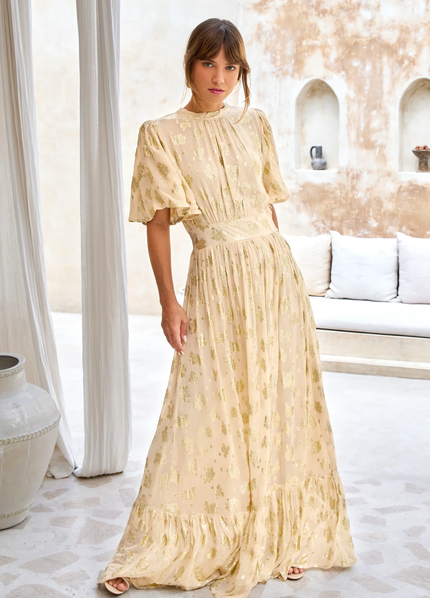 Heena Dress Sunkissed Lurex