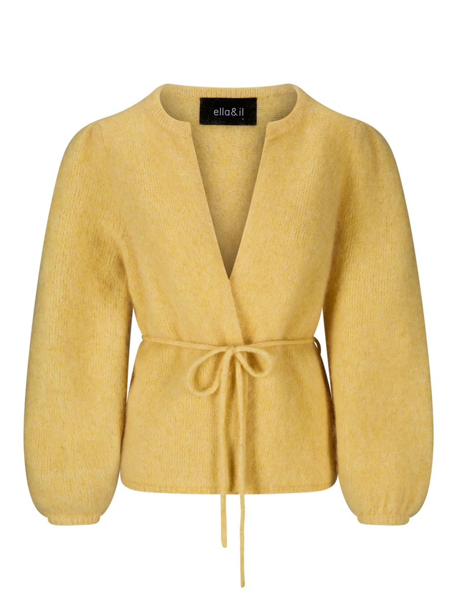 Fredrikke Chunky cardigan-yellow