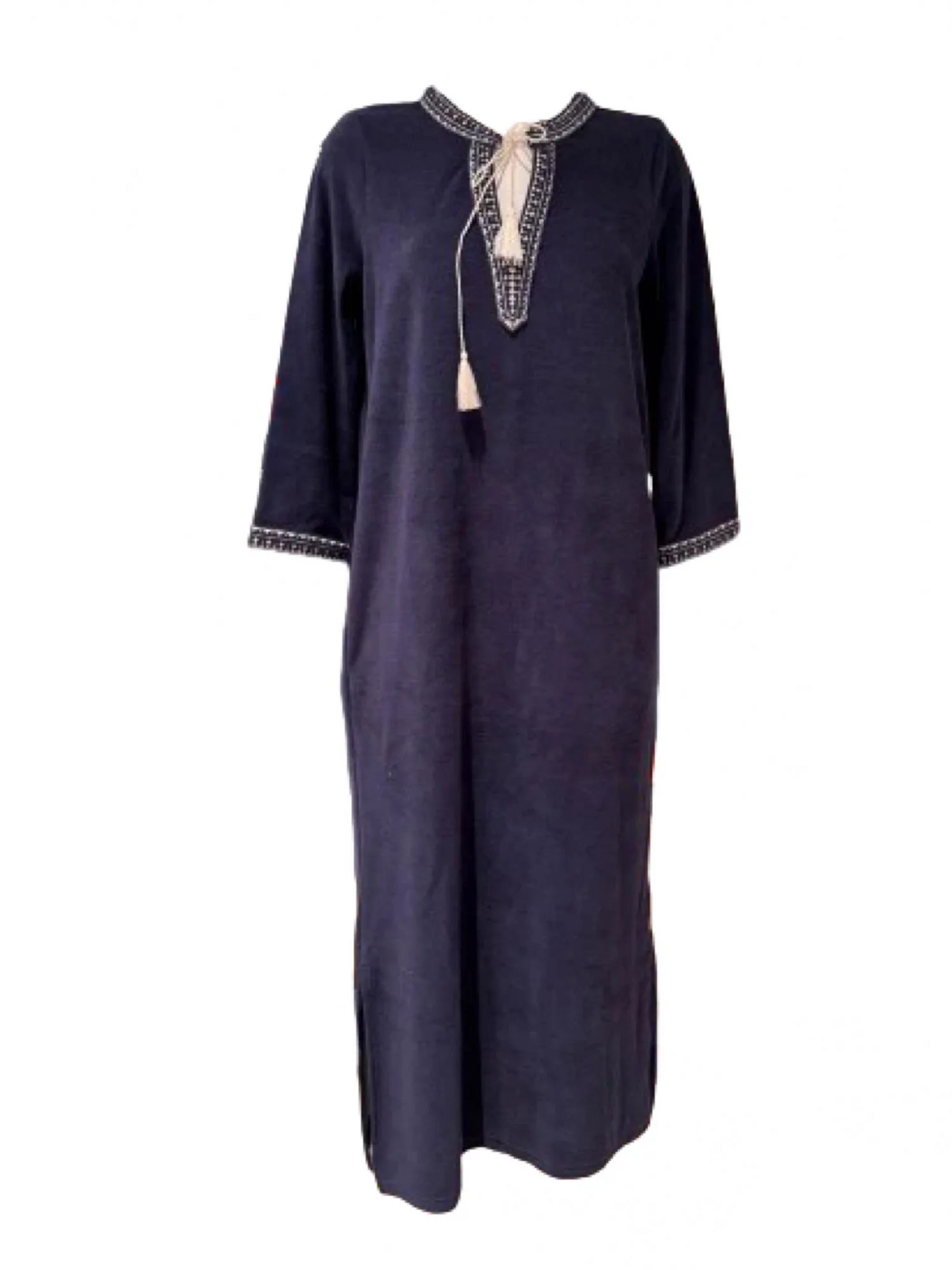 Kaftan Long Dress-navy