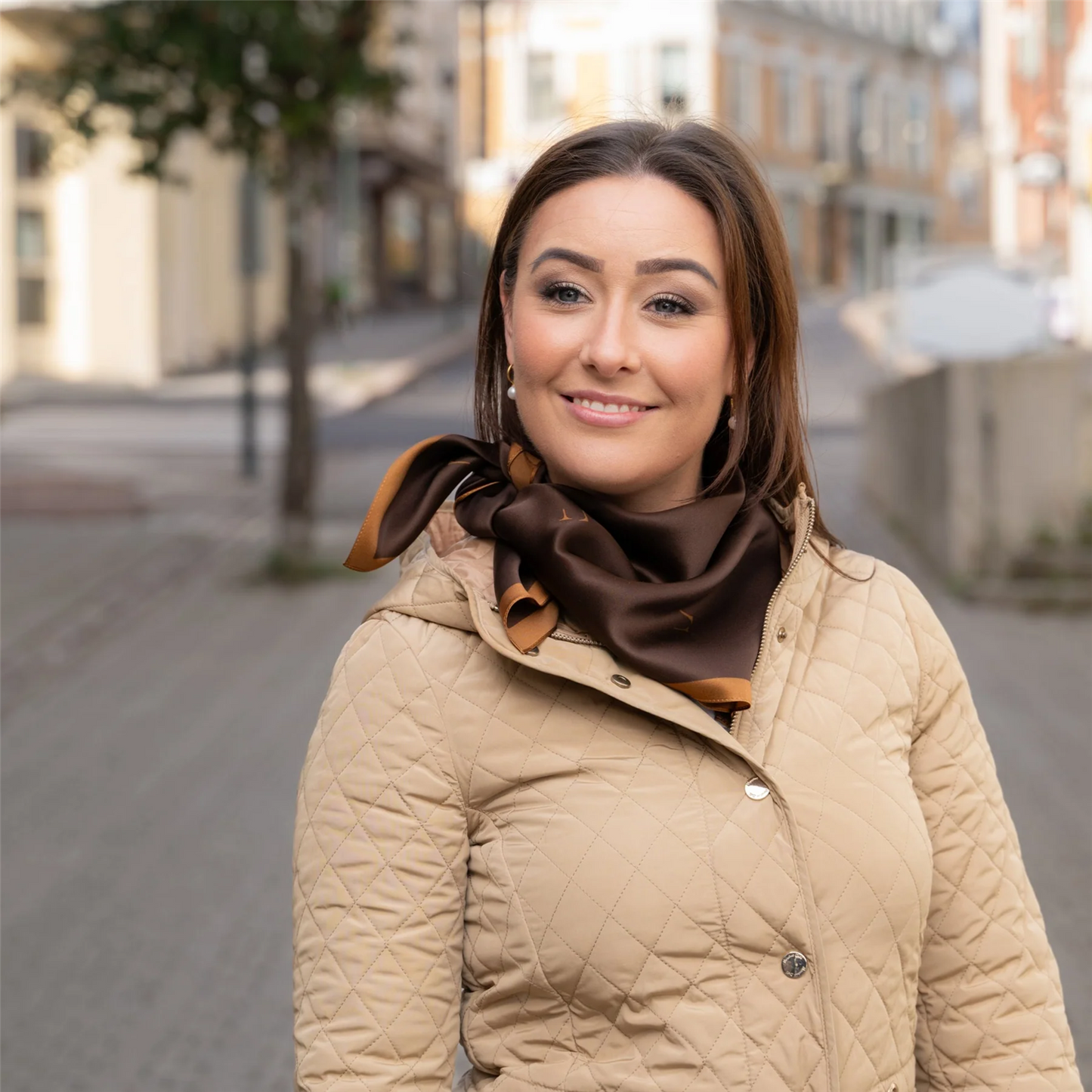Kashmirskjerf Lyon brown