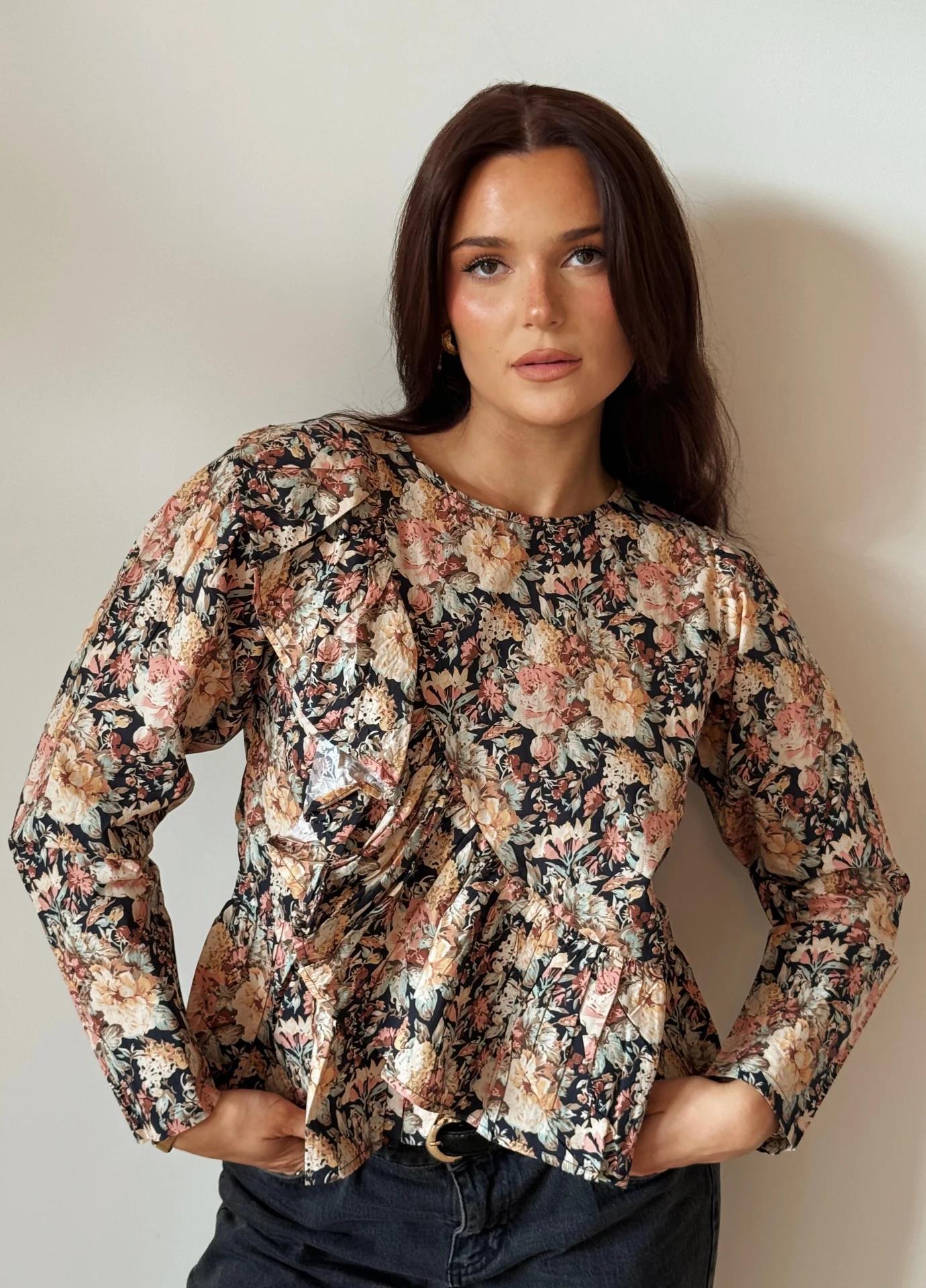 Gina Top - soft botanic