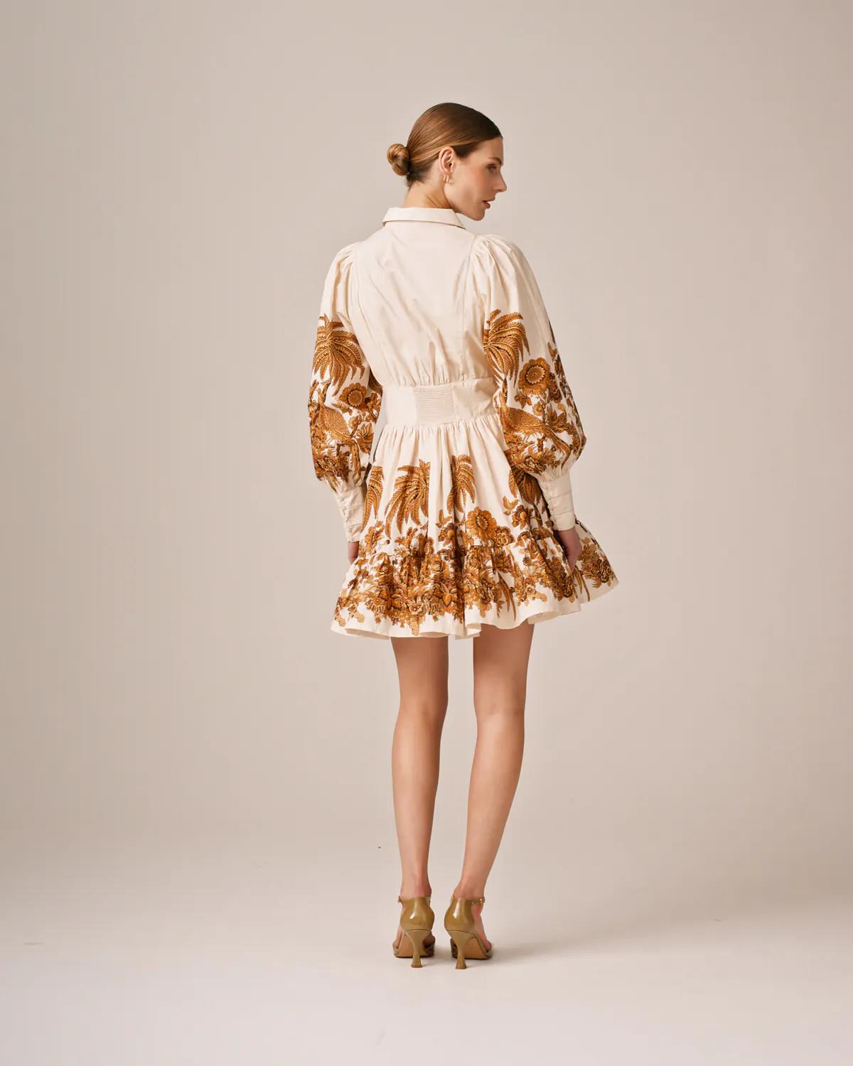 Poplin Mini Dress -885
