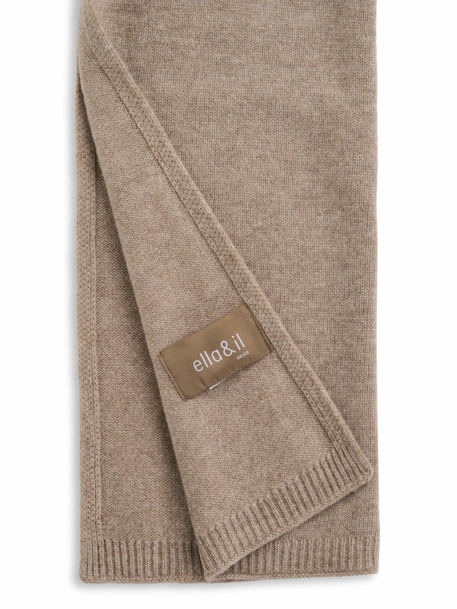 Ingvild wool scarf-beige melange