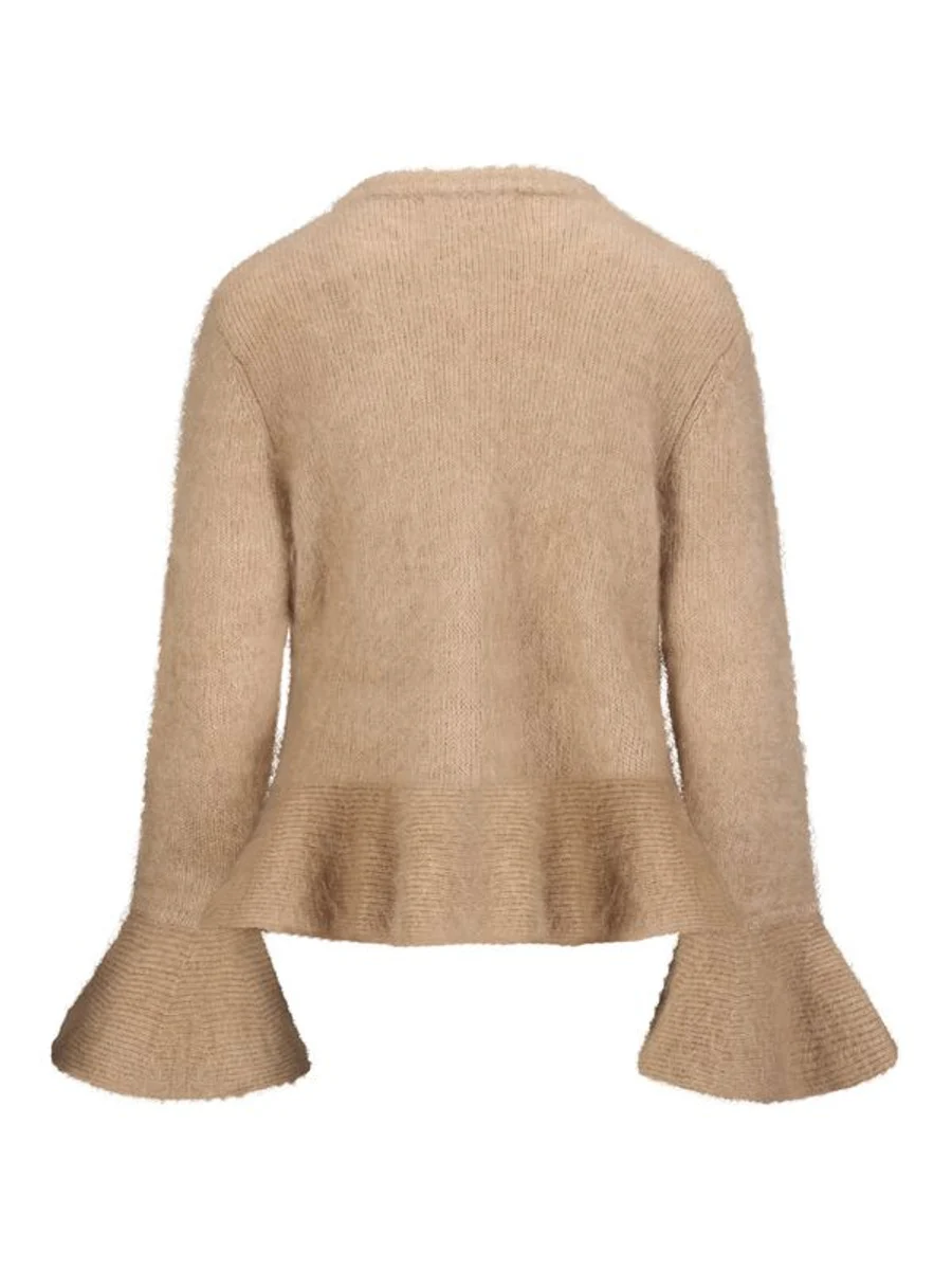 Maren Chunky Cardigan-hazel beige