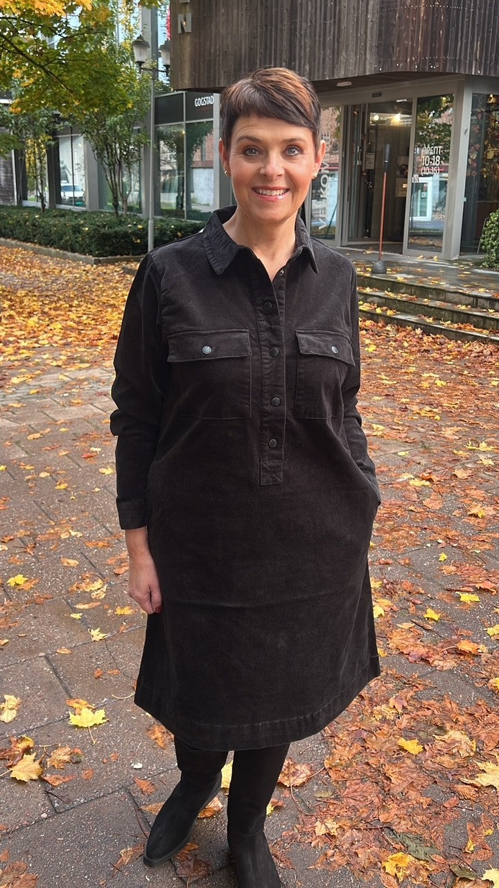 PzSally LS Placket Dress