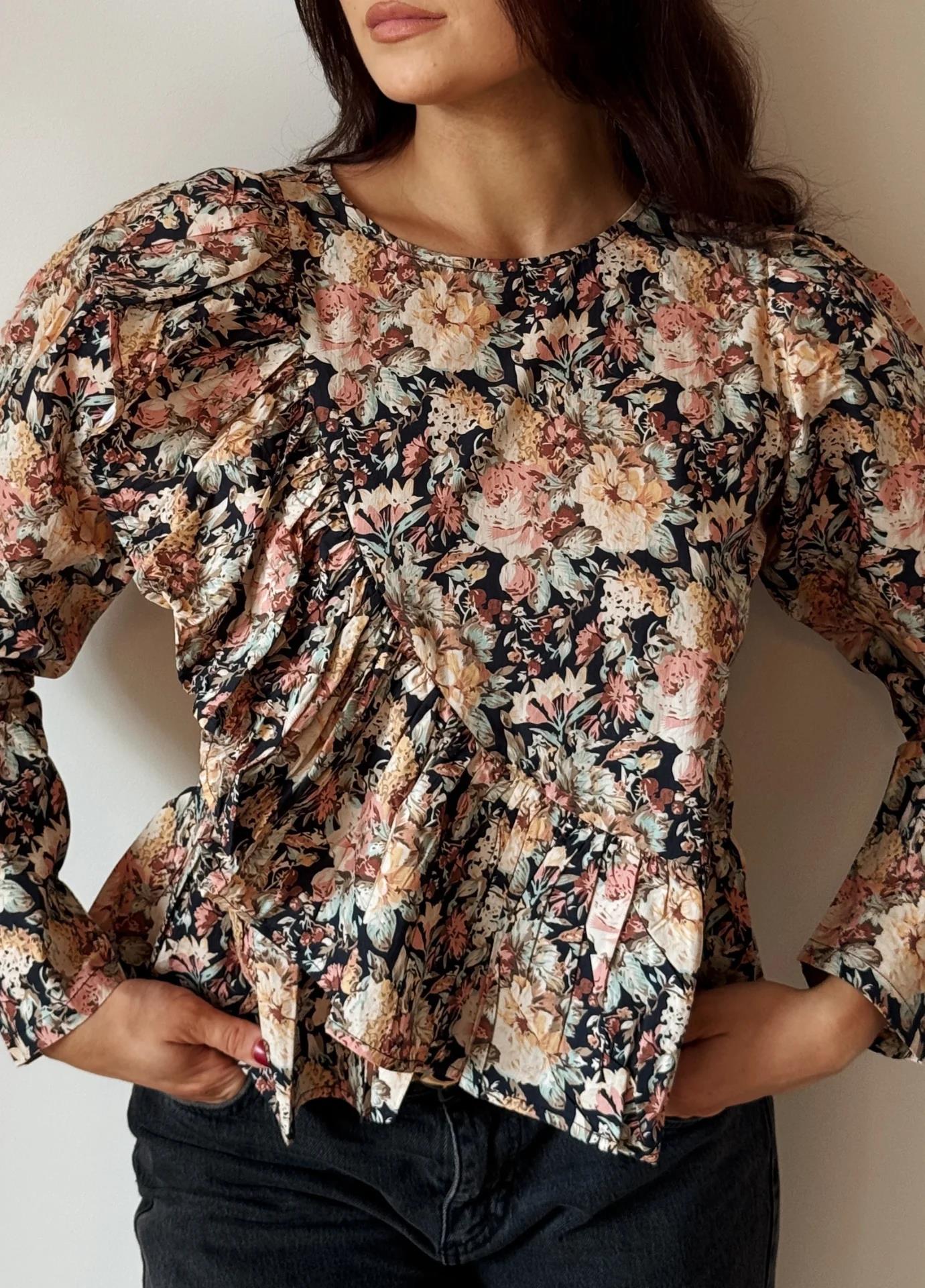 Gina Top - soft botanic