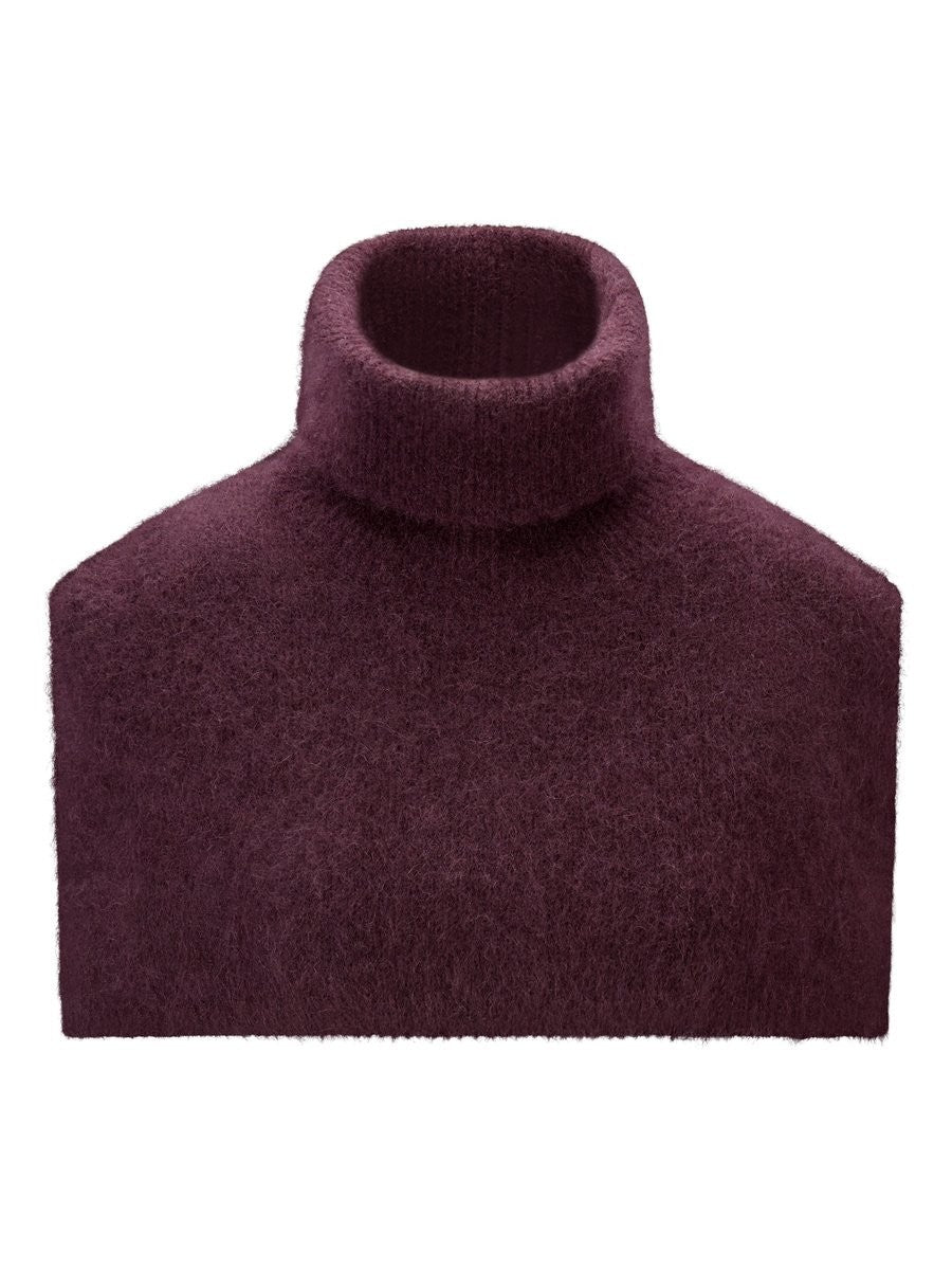 Sylvia chunky neck-burgunder
