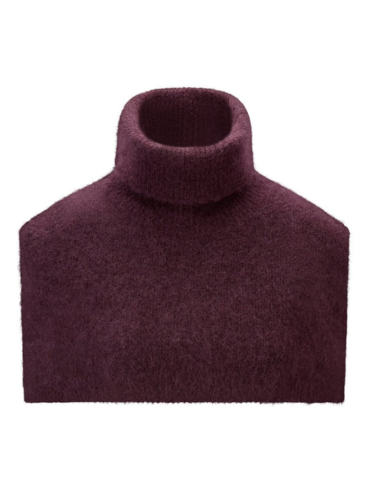Sylvia chunky neck-burgunder