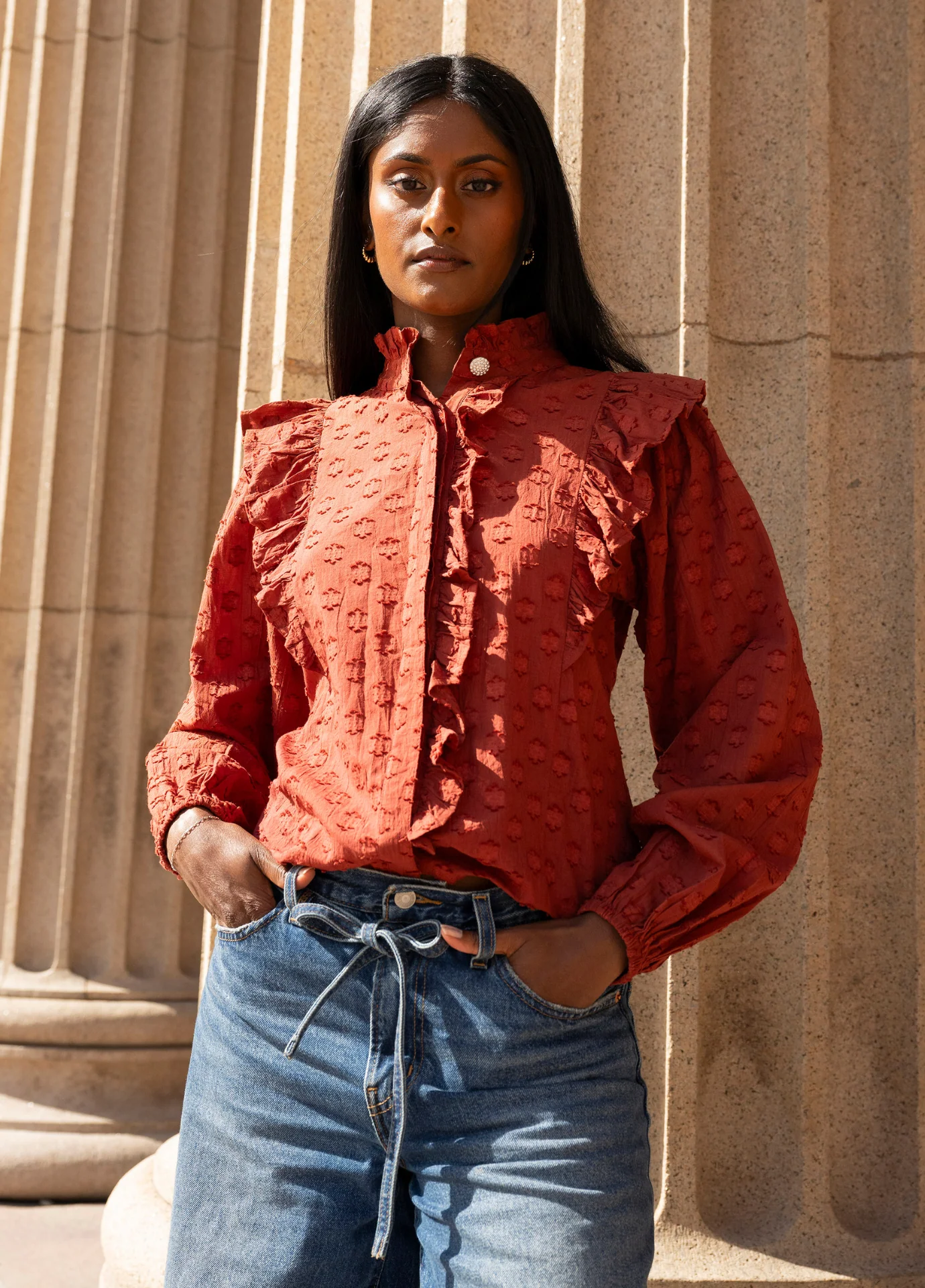 Maya Blouse- cinnamon