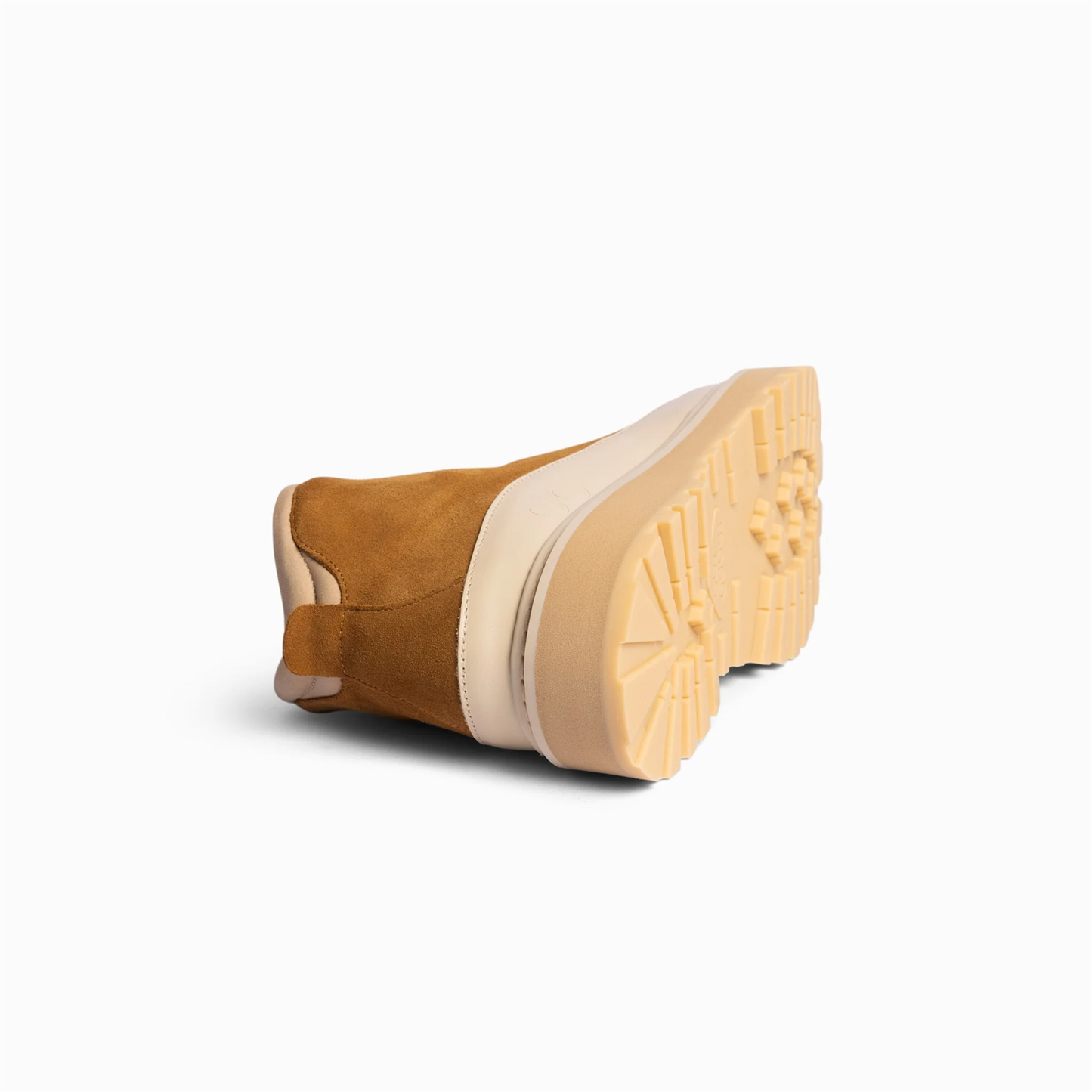 Core cap suede-cognac cream