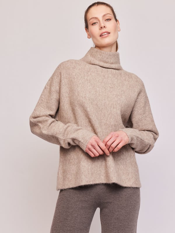 Luca alpaca sweater-hazel