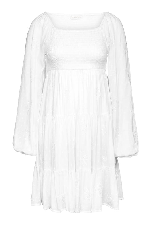 Nova mini dress-white