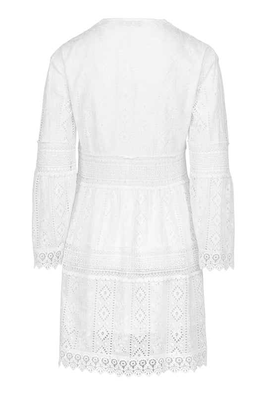 Suzanne mini dress-white
