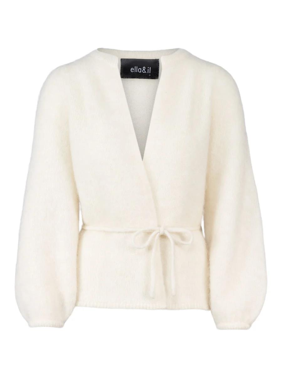 Fredrikke Chunky cardigan- bright white