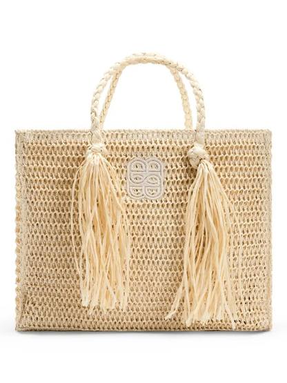 Rikke Straw Bag-beige