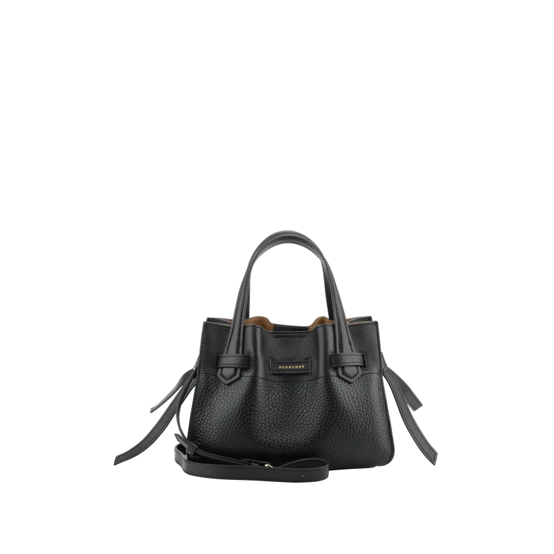Blossom Cowhide Leather Satchel Small