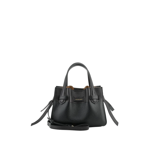 Blossom Cowhide Leather Satchel Small