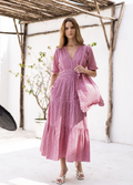 Mina dress -tuscany red