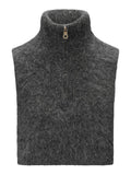 Belinda chunky high neck-charcoal
