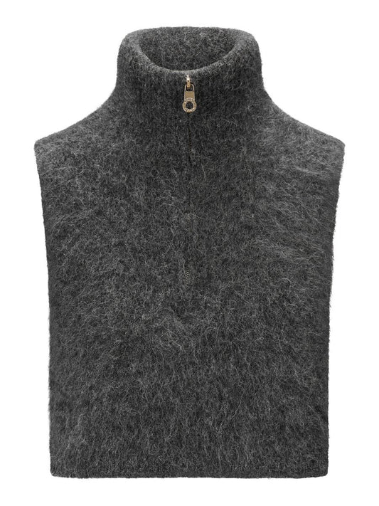 Belinda chunky high neck-charcoal