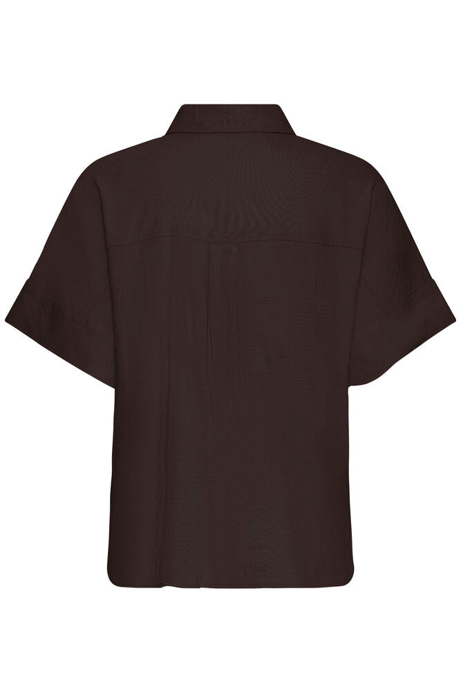 PZLuca Boxy shirt-espresso