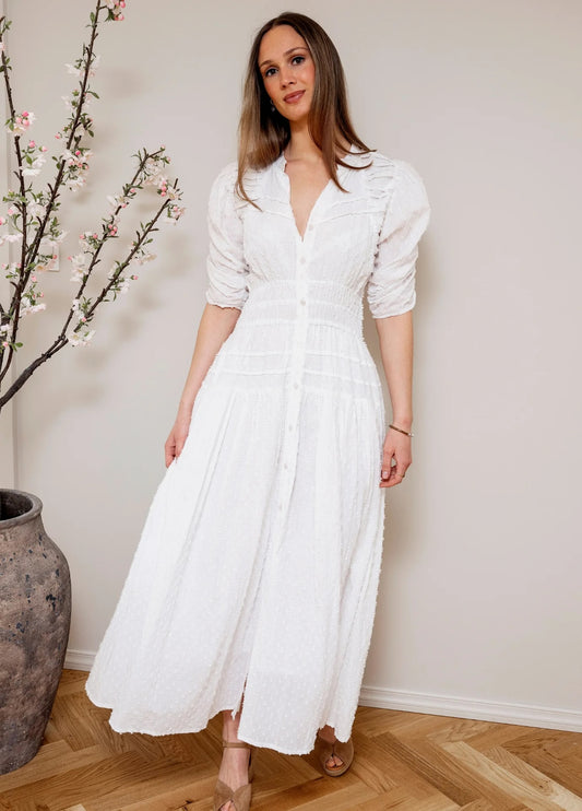 Fabienne dress-pure white
