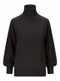 Minken merino sweater-dark brown