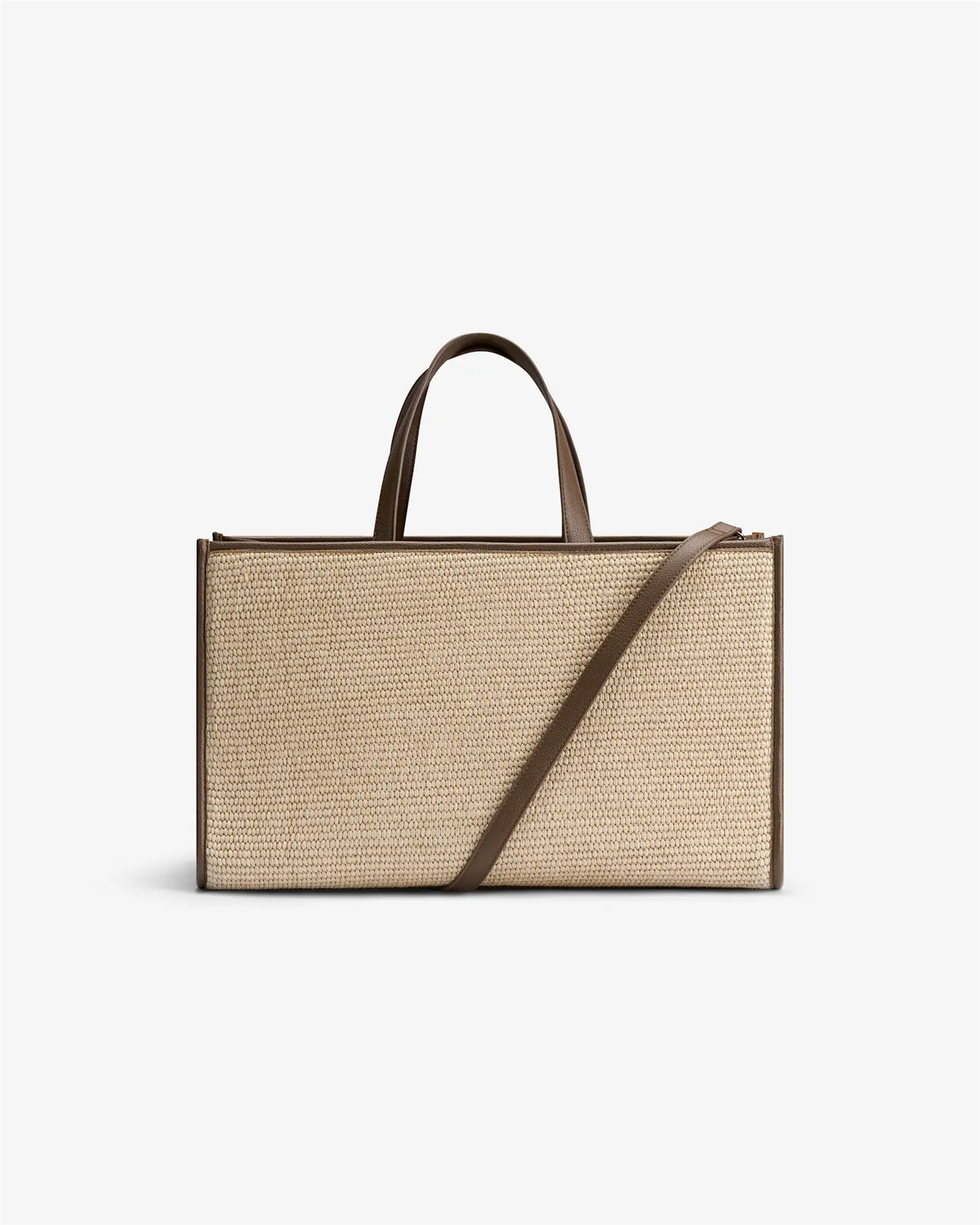 Straw bag M-brown
