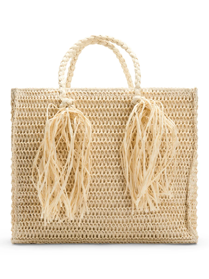 Rikke Straw Bag-beige