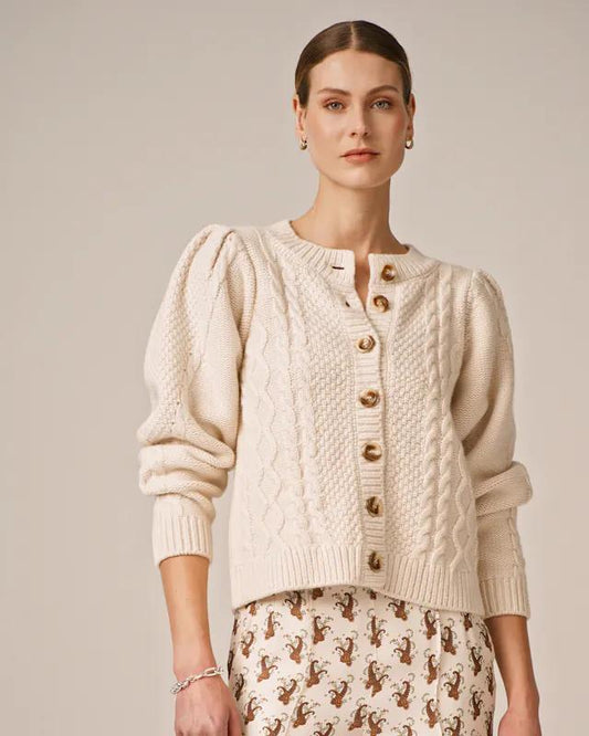 Wool Puffed Cardigan