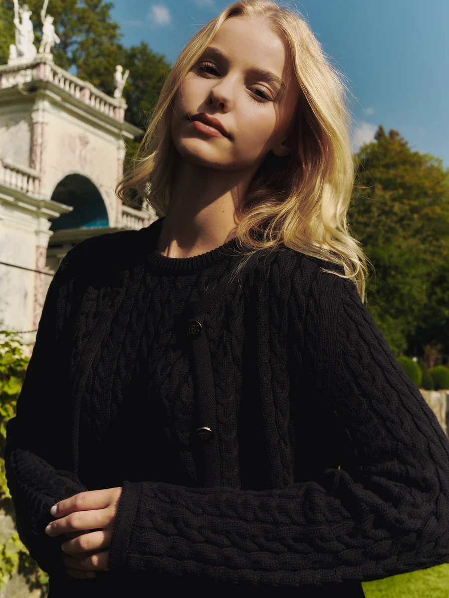 Ulla cotton Jacket-navy
