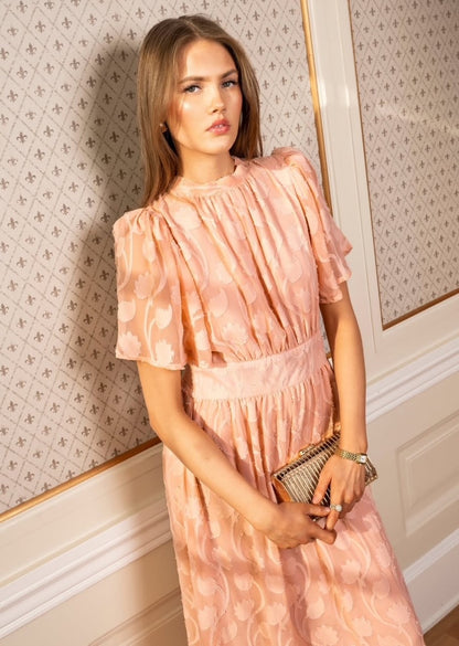 Heena Dress Soft Peach
