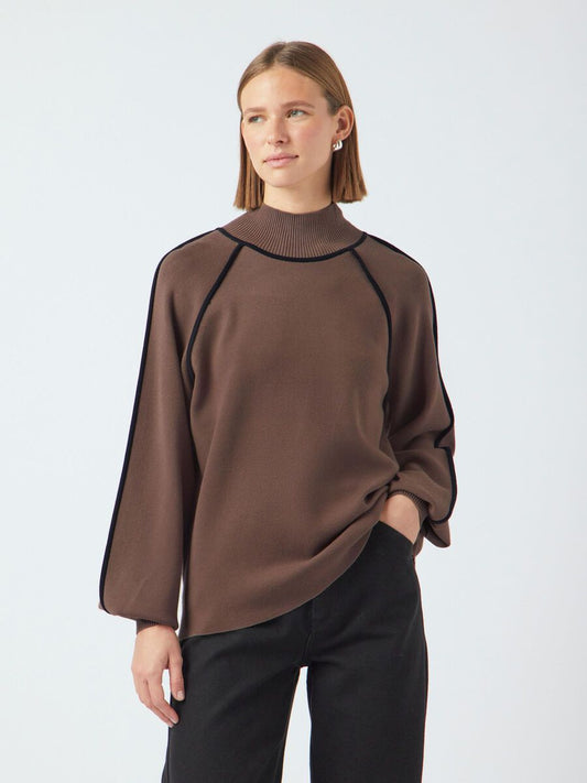 YasCora High Neck-coffee/black