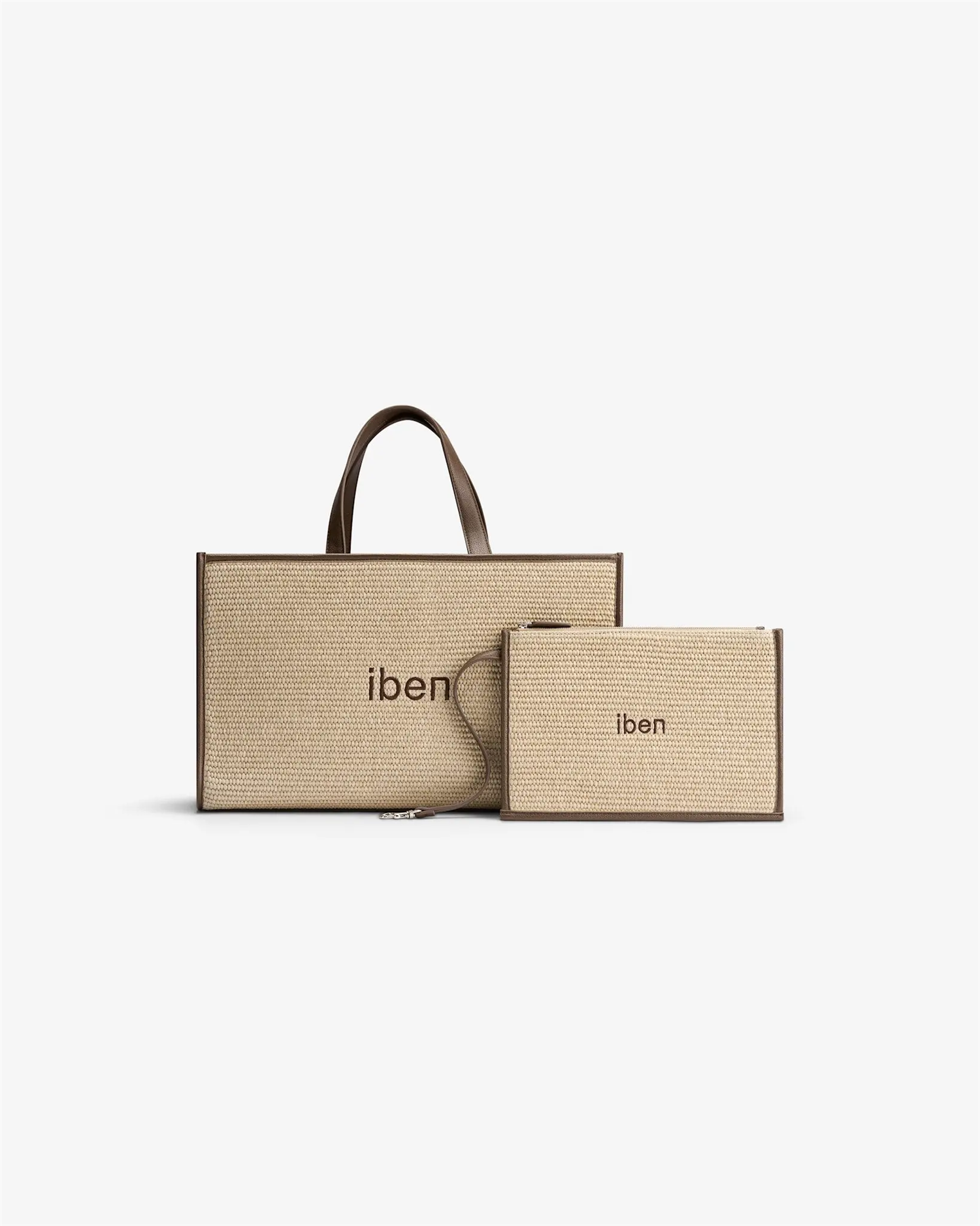Straw bag M-brown