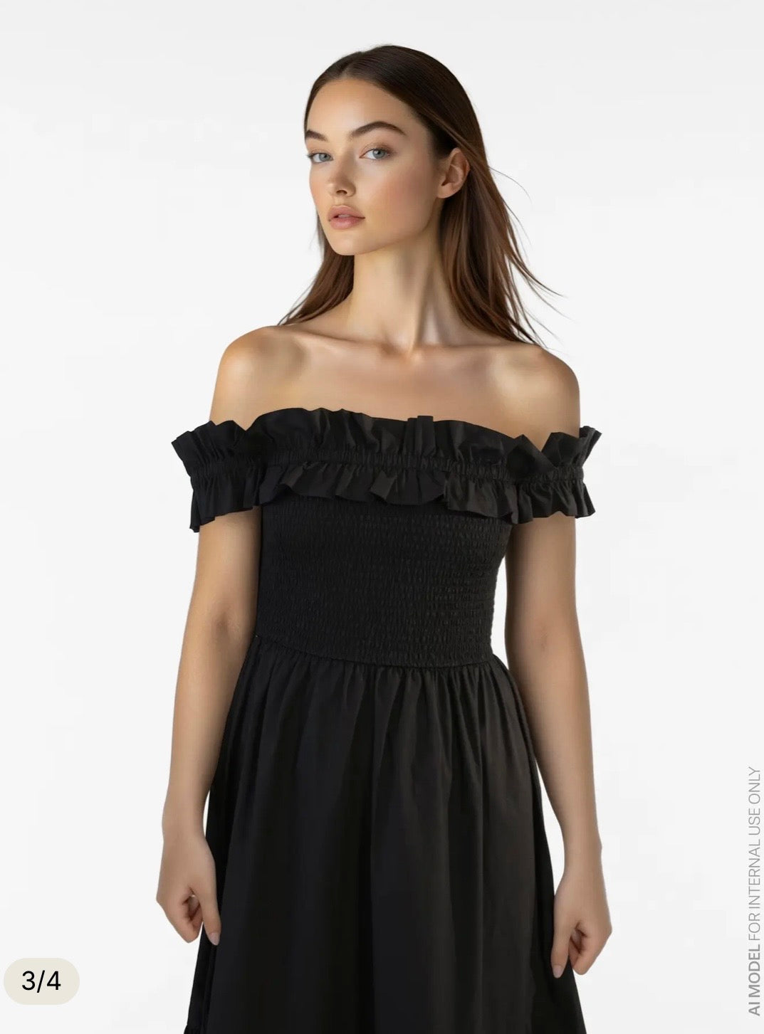 Viringa Off Shoulder midi dress