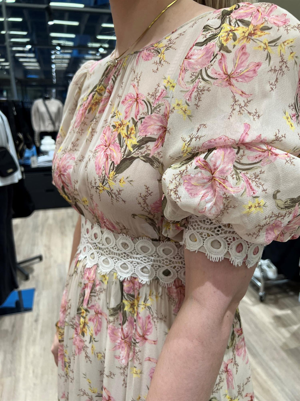 Georgette Lace Gown - vintage lilies