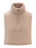 Belinda chunky high neck-hazel beige
