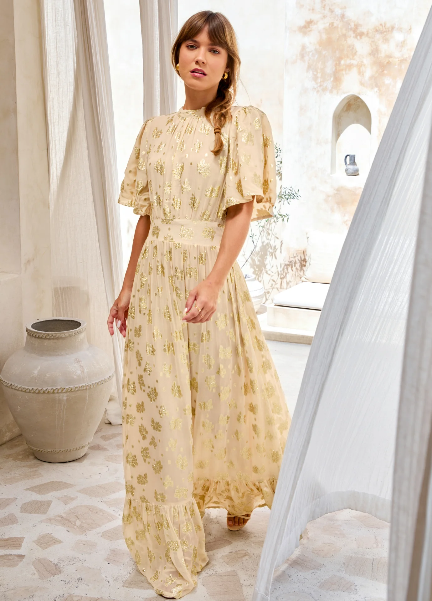 Heena Dress Sunkissed Lurex