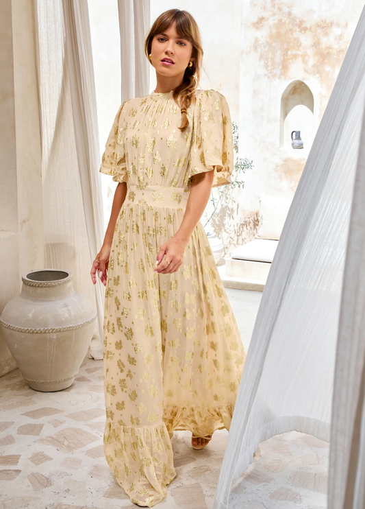 Heena Dress Sunkissed Lurex