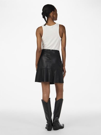 YasColly MW Naplon Leather Skirt Noos