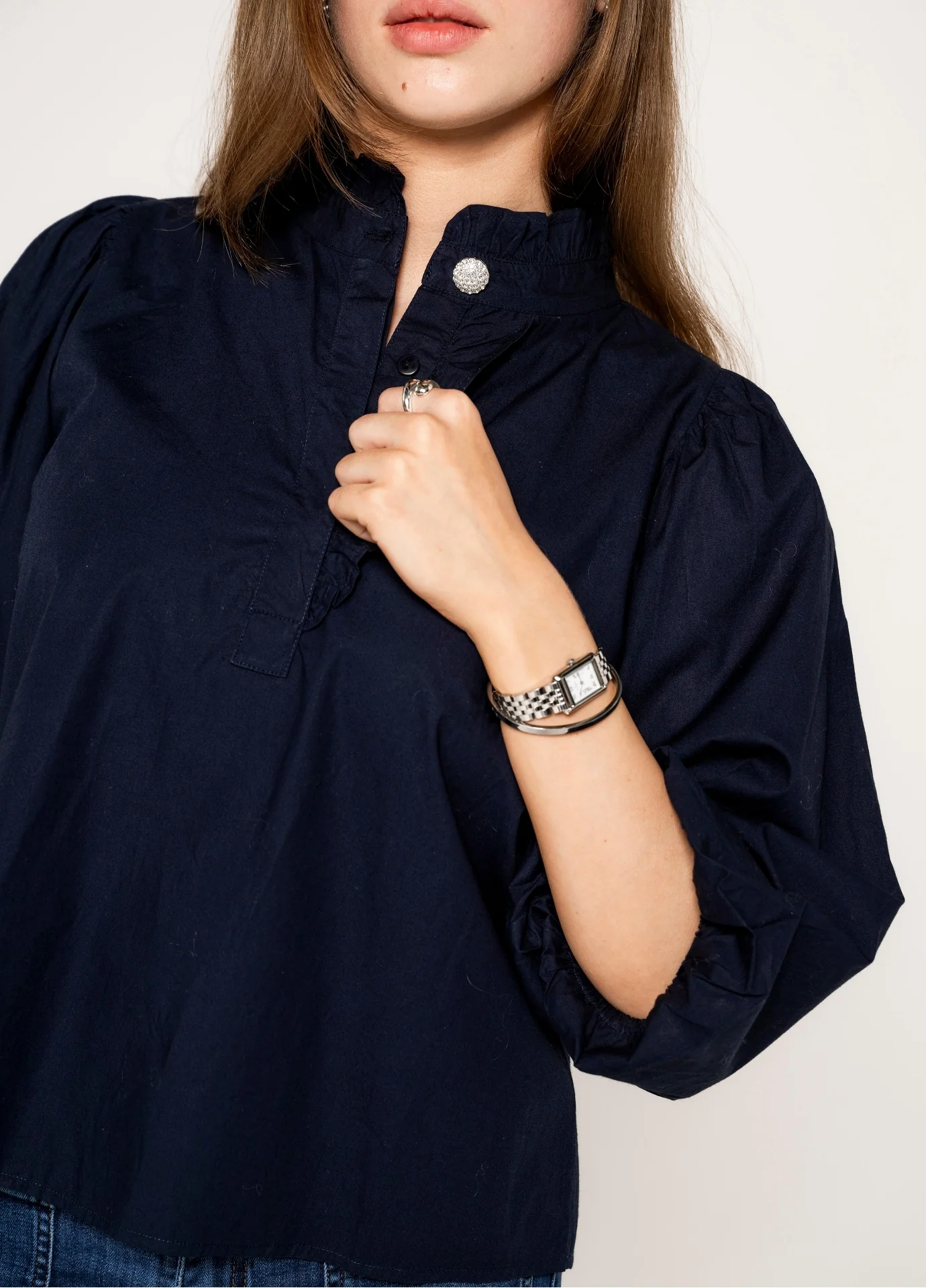 Ella blouse -marine