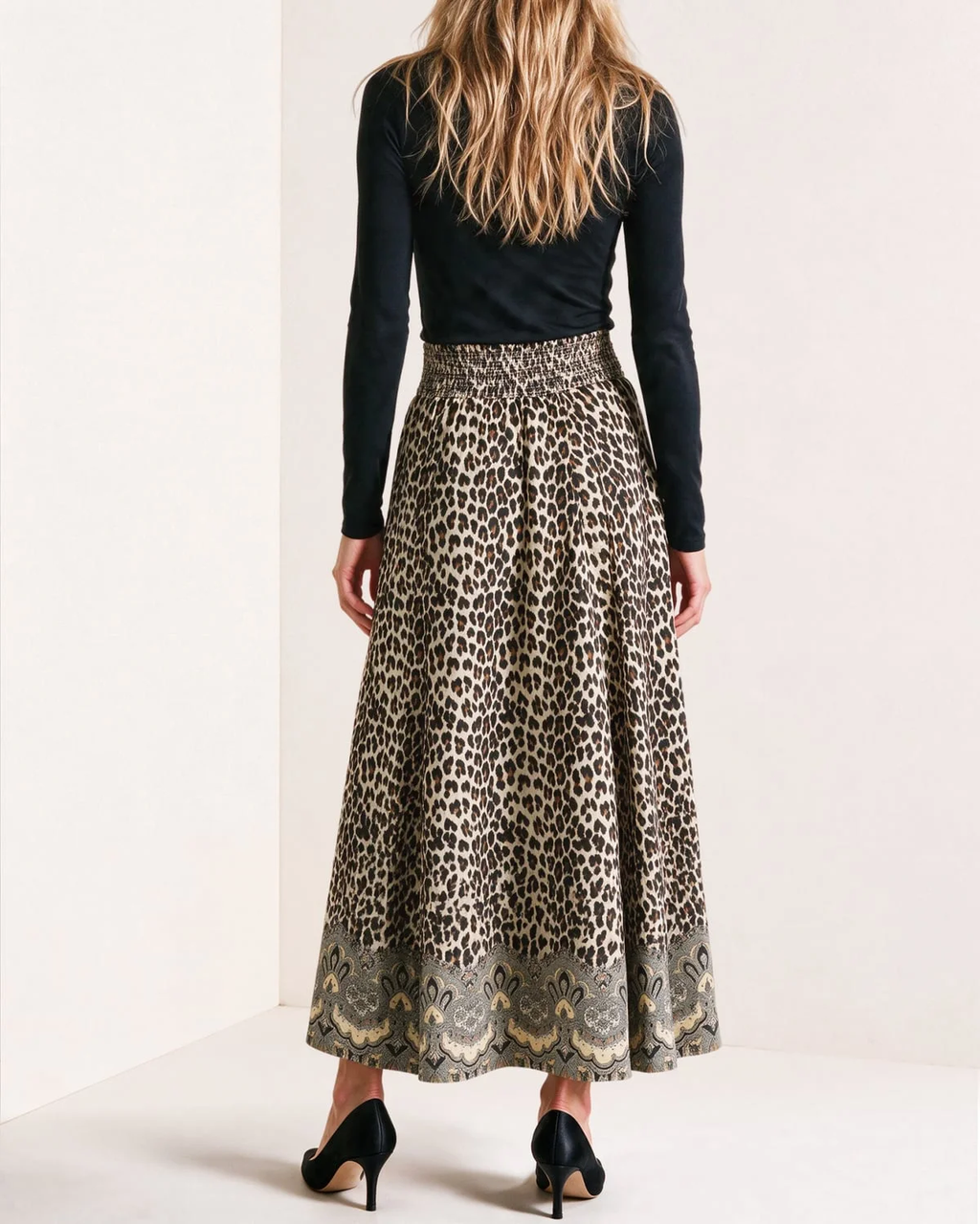 Taffeta Maxi skirt