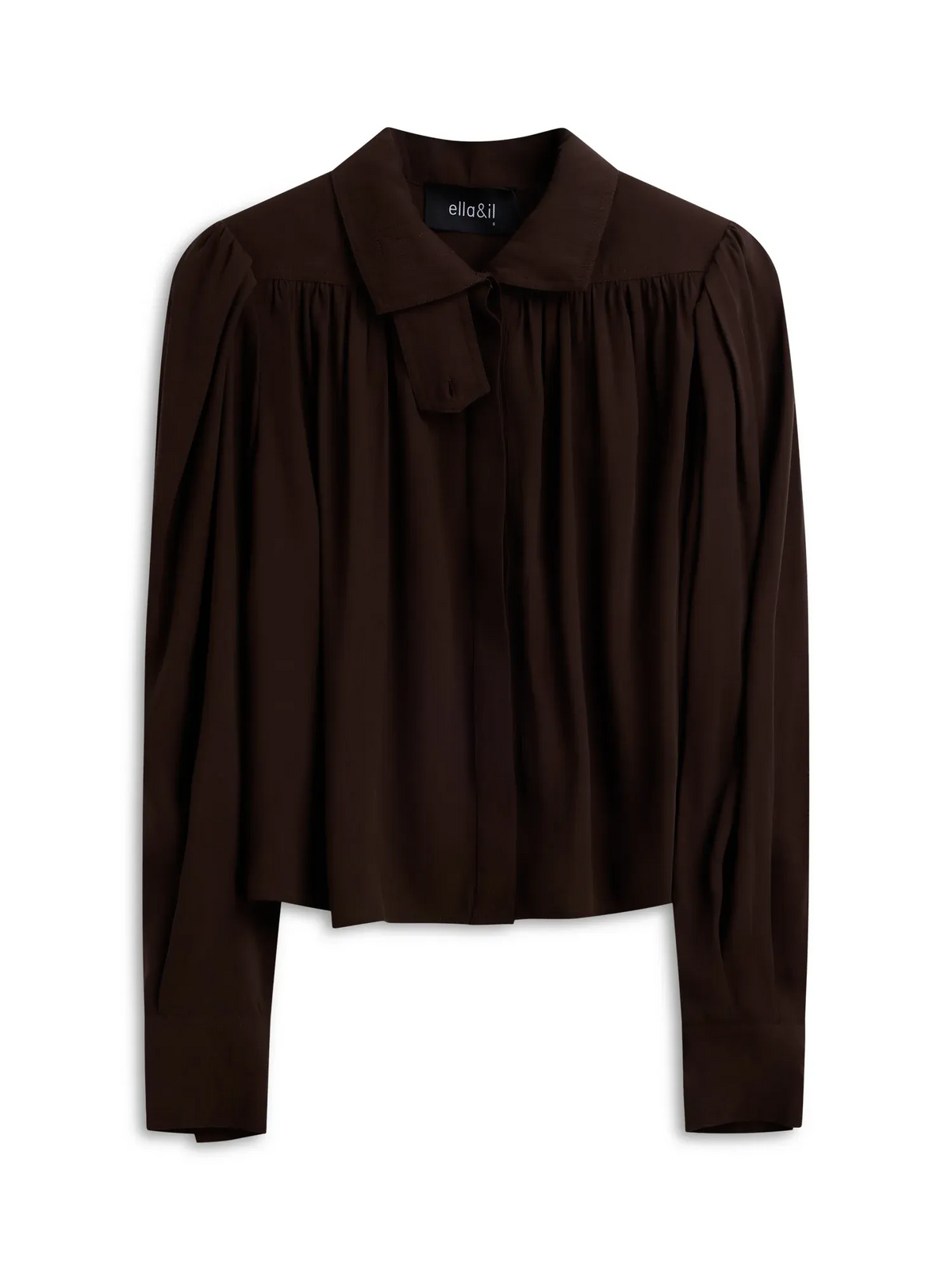 Tanya Blouse-dark brown