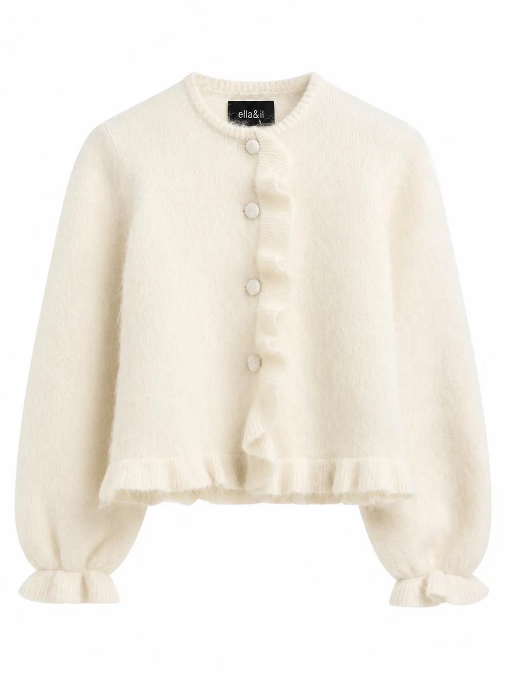 Ana Chunky cardigan-bright white